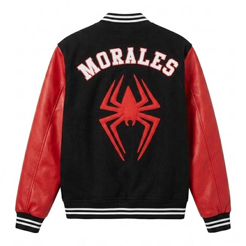 Miles Morales Spider-Man Across the Spider-Verse varsity jacket by 3AMOTO