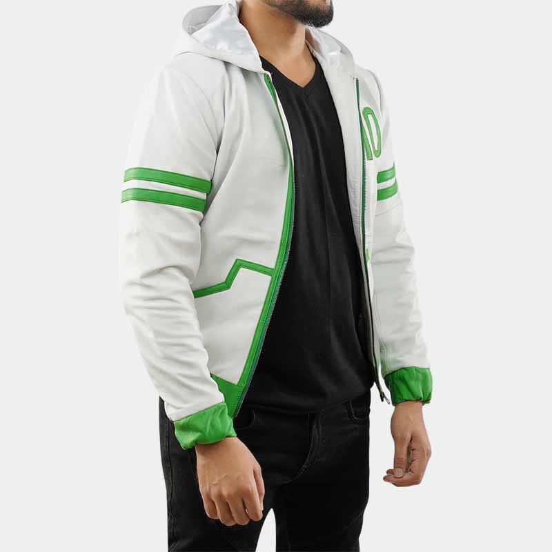 Premium Omni inspired leather jacket with kangaroo pocket