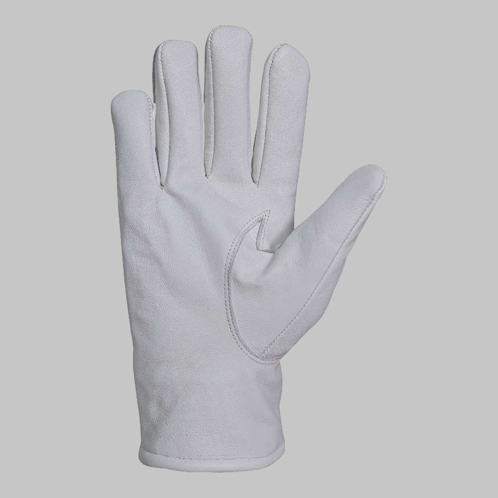 Premium white leather glove lifestyle winter fashion image