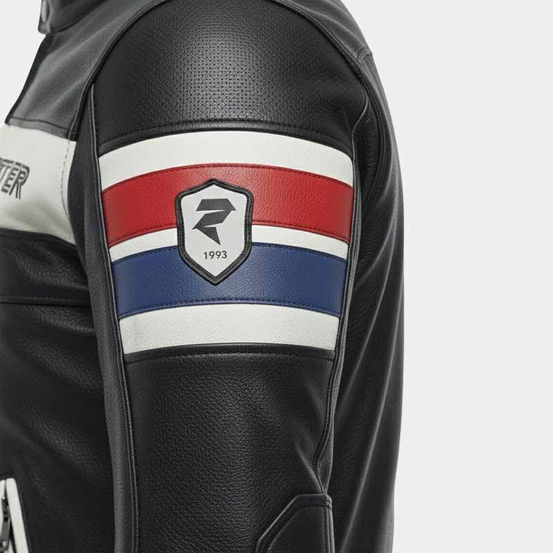 Premium Repster 1993 cafe racer jacket with perforated leather panels