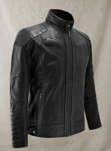 RetroSpeed Cafe Racer Leather Jacket