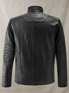 RetroSpeed Cafe Racer Leather Jacket