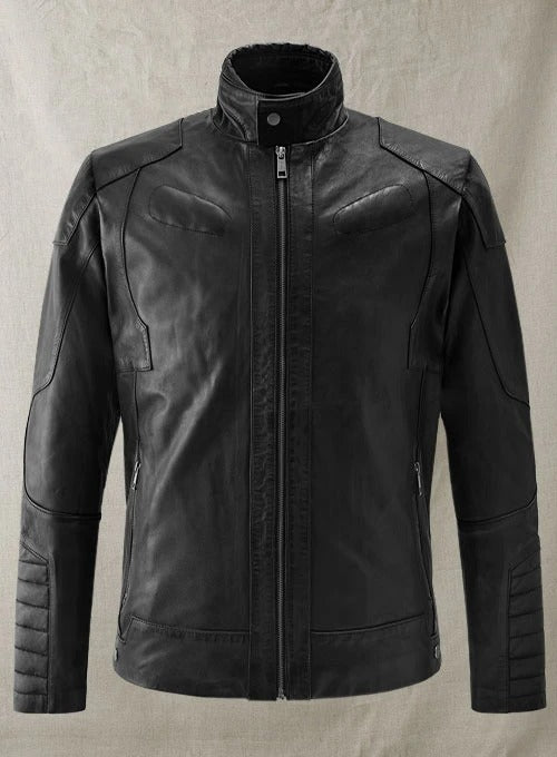 RetroSpeed Cafe Racer Leather Jacket