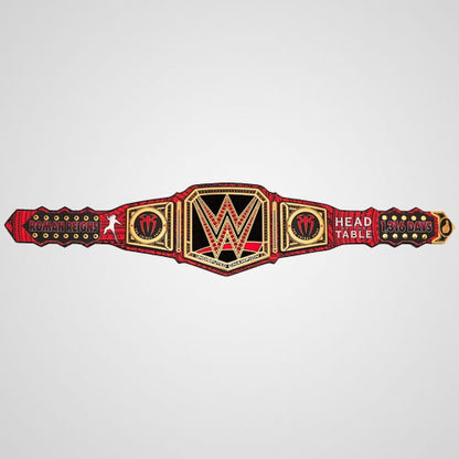 Roman Reigns championship replica belt displayed as wrestling memorabilia