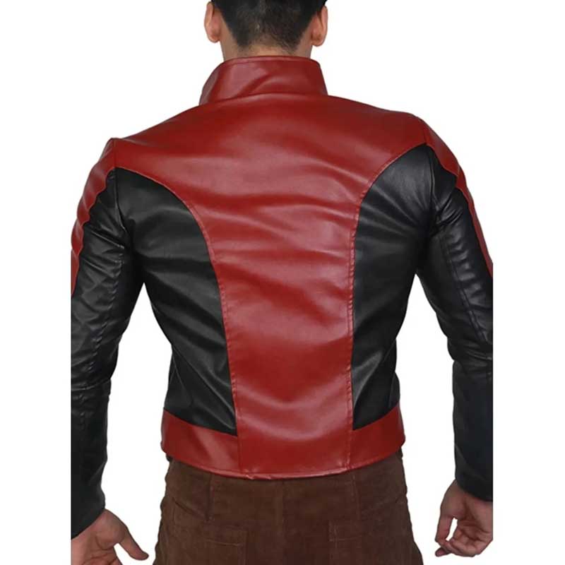 Unisex Spider-Man The Last Stand cosplay leather jacket with stand-up collar