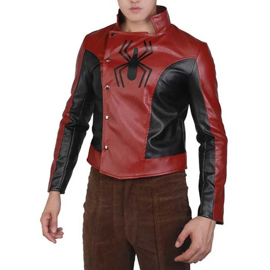 Spider-Man The Last Stand Peter Parker red and black leather jacket by 3AMOTO - 3amoto shop