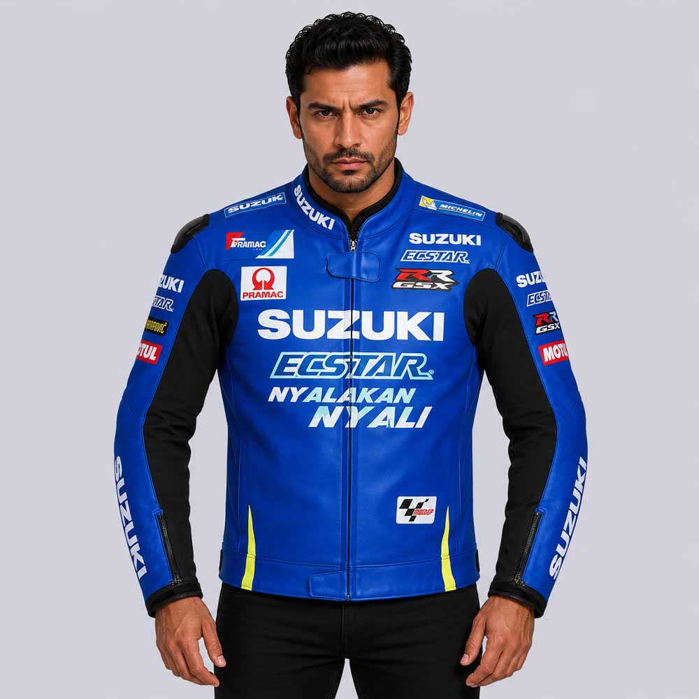 Suzuki Leather Jacket - Racing Motorcycle Jackets | 3AMOTO