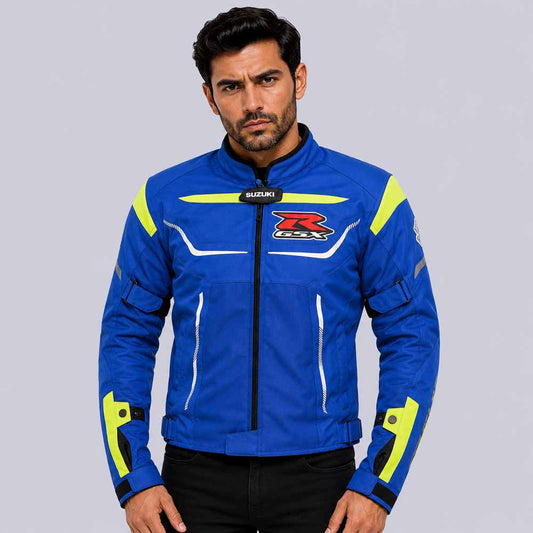 Men's Suzuki GSX R mesh racing jacket with CE armor protection - 3amoto shop