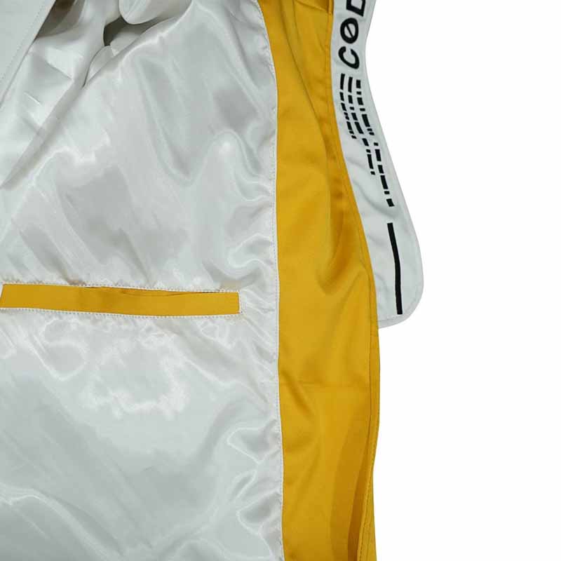 Unisex Victory Goddess Premium Satin Jacket with Oversized Cosplay Design