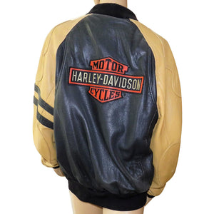 Vintage Authentic Harley Davidson Motorcycle Leather Jacket