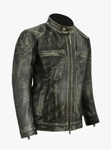 SleekForm William Charcoal Leather Jacket