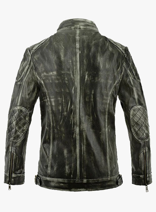 SleekForm William Charcoal Leather Jacket