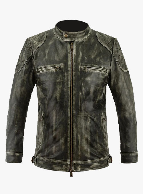 SleekForm William Charcoal Leather Jacket - Fashion Leather Jackets USA - 3AMOTO