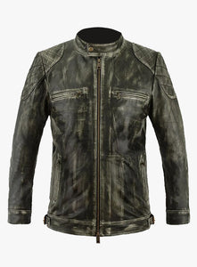 SleekForm William Charcoal Leather Jacket