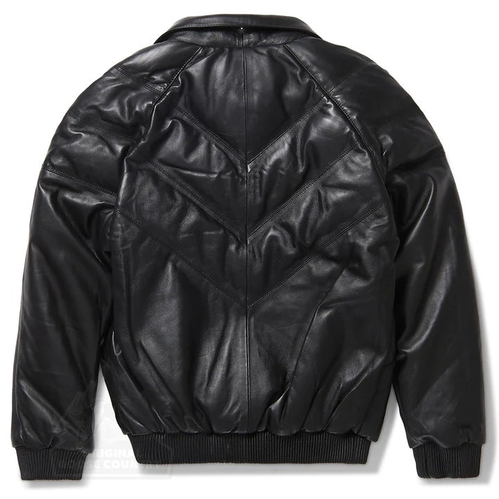 Women's Black V-Bomber Jacket