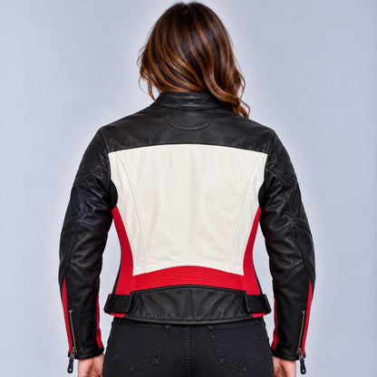 women's vintage Harley Davidson motorcycle leather jacket.
