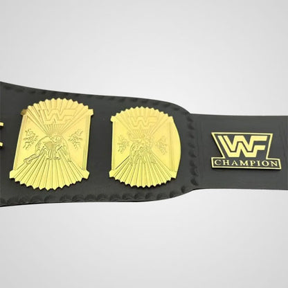 8mm Winged Eagle title belt with snap fasteners and leather strap