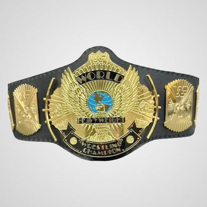 Classic WWE Winged Eagle wrestling belt with genuine cowhide leather strap
