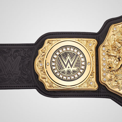 World Heavyweight Championship replica belt with cowhide leather strap