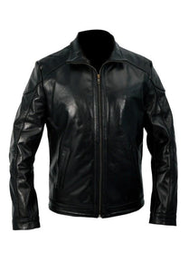 black celebrity leather jacket