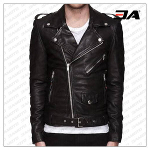 30 Seconds To Mars Inspired Jared Leto Black Leather Jacket