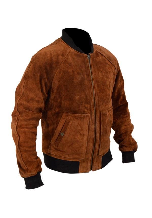 Brown Suede Leather Jacket