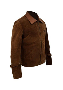 brown suede leather jacket