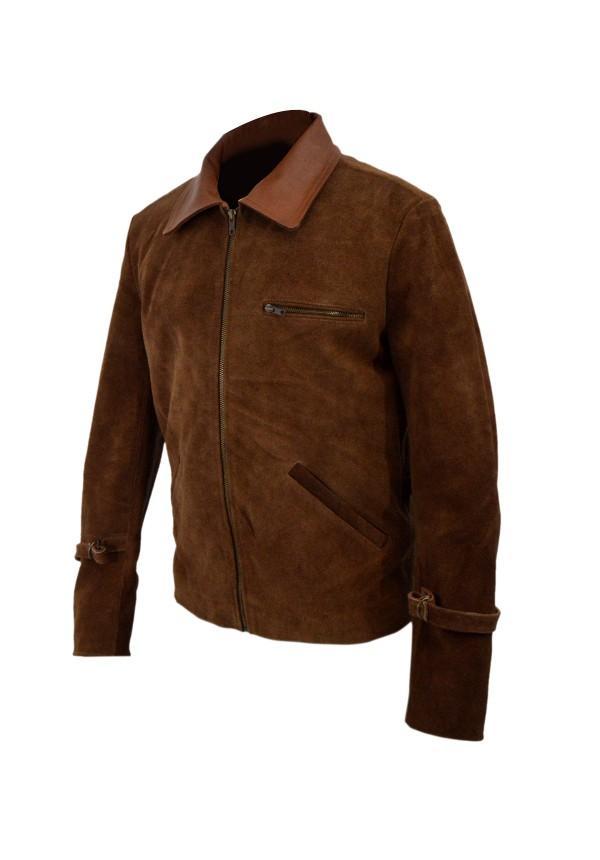 brad pitt suede jacket