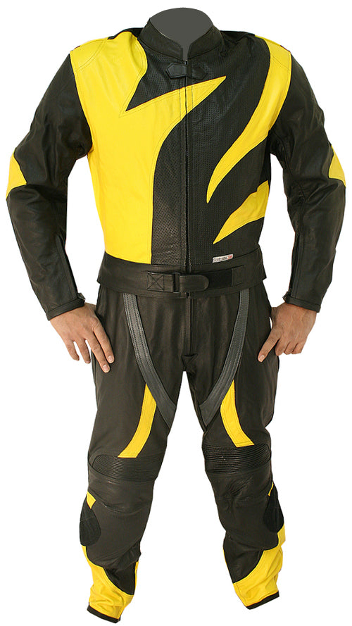 Skull Racer Motorbike Leather Suit - 3amoto