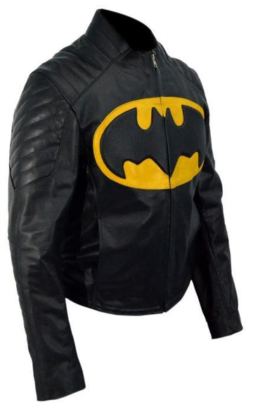 BATMAN JOKER GOON BOMBER PURPLE LEATHER JACKET