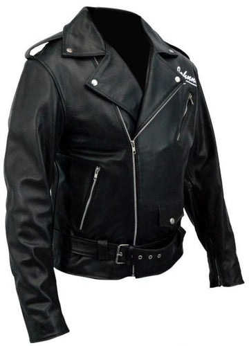 Juice Wrld Brown Printed Leather Jacket
