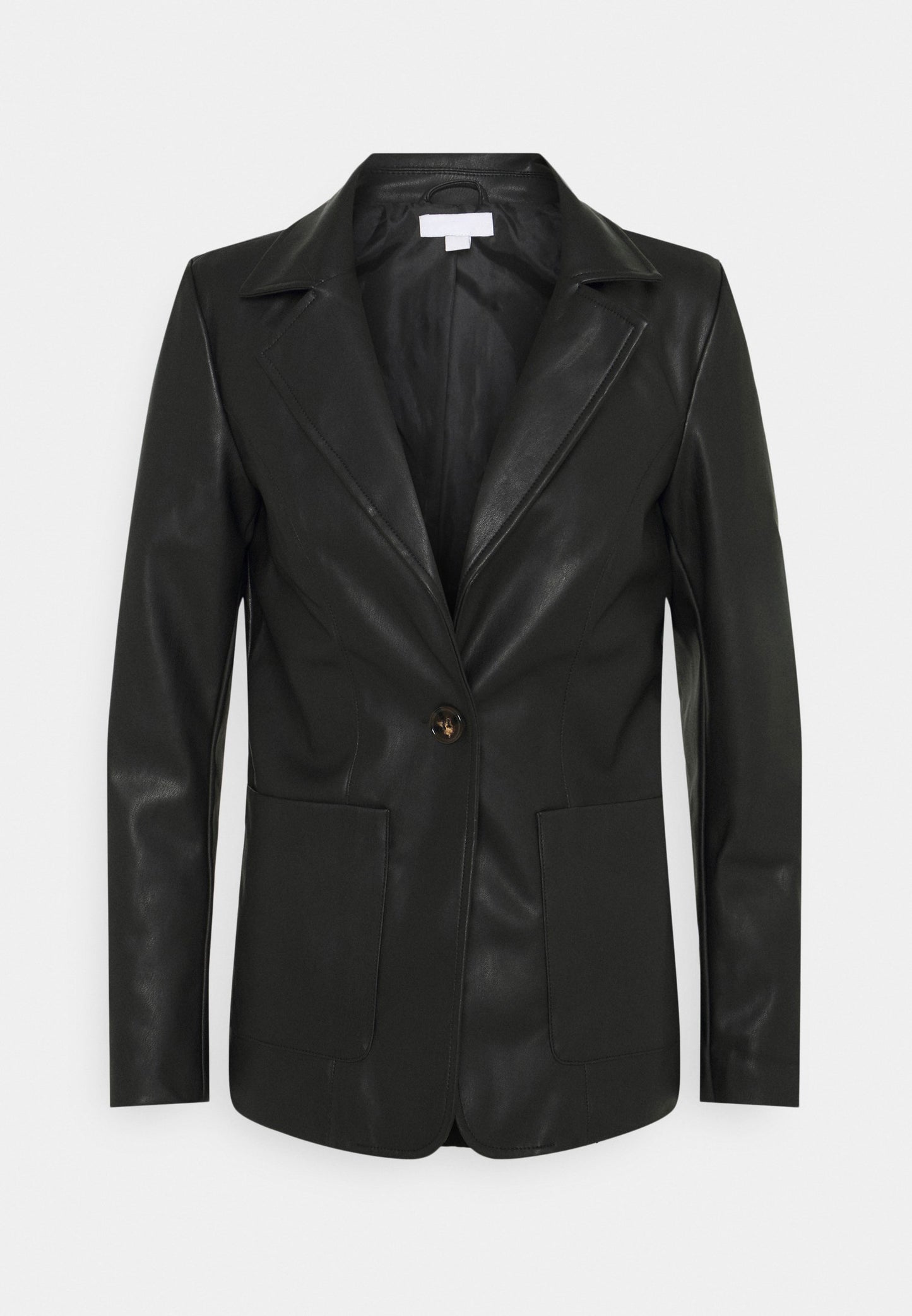 Women’s Genuine Black Leather Blazer