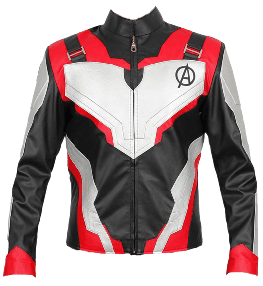 Avengers Endgame Quantum Realm Genuine Real Leather Jacket Red - Fashion Leather Jackets USA - 3AMOTO