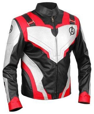 Avengers Endgame Quantum Realm Red Leather Jacket