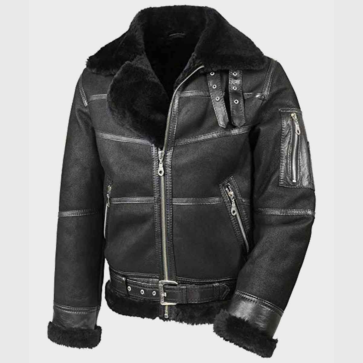 Aviator Mens B16 Shearling Jacket