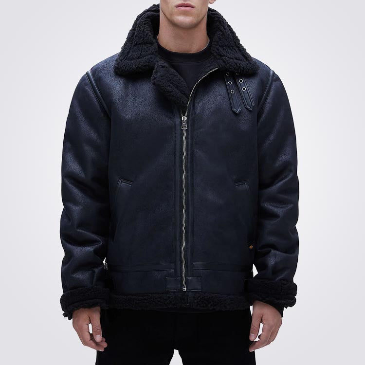 B-3 Faux Shearling Bomber Jacket