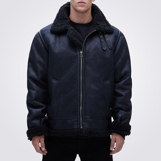 B-3 Faux Shearling Bomber Jacket - 3amoto shop