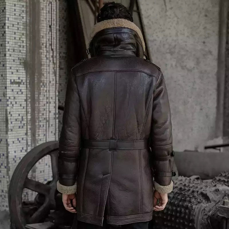 Shearling Aviator Long Coat