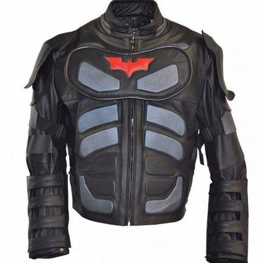 Batman The Dark Knight Rises Motorcycle Leather Jacket - 3amoto shop