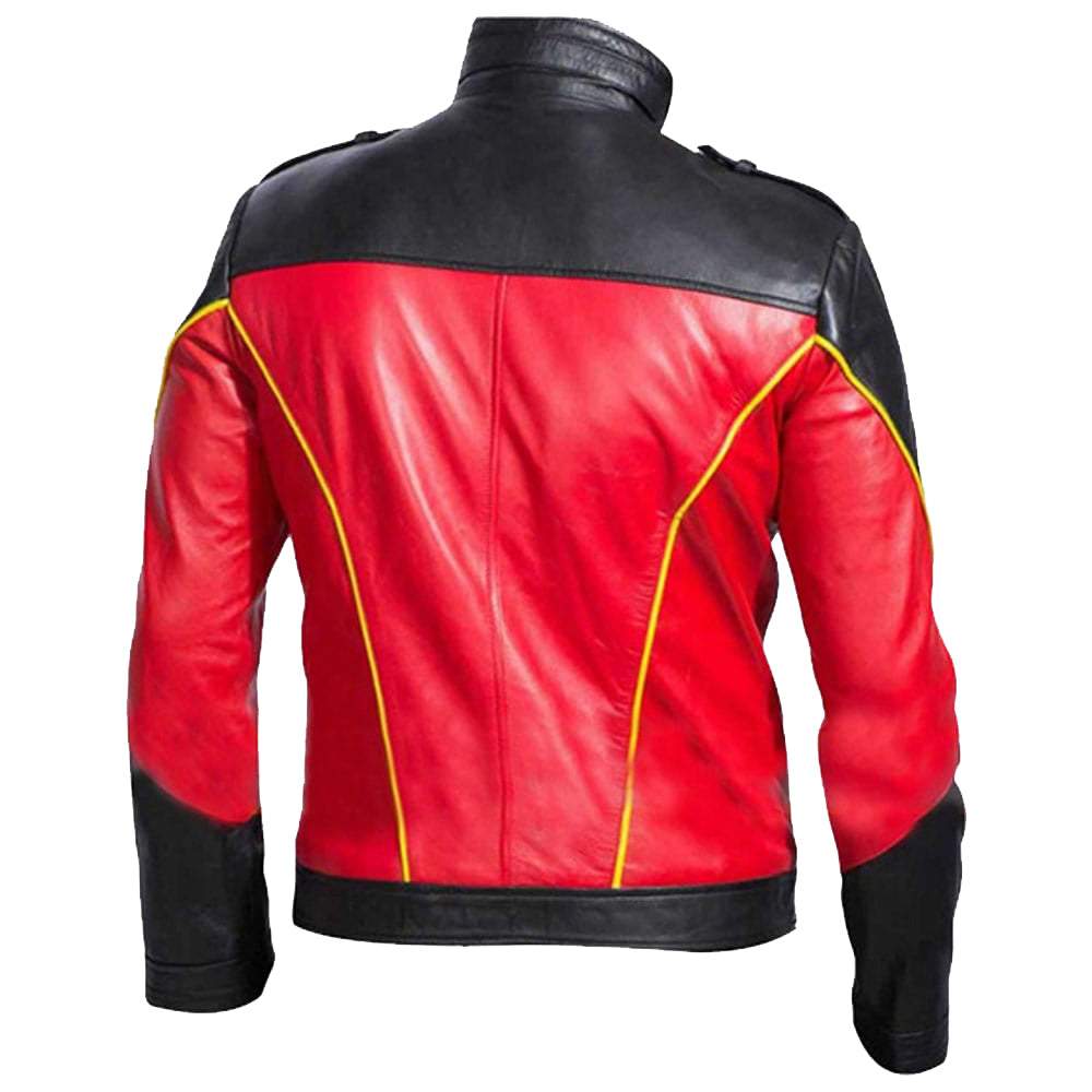 Batman Robin Tim Drake Red & Black Jacket Back