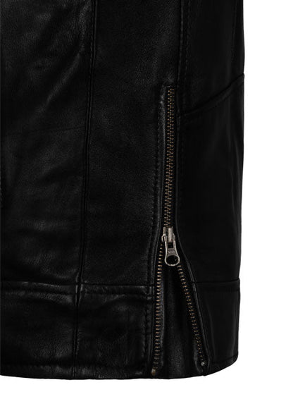 Biker Genuine Leather Slim Fit Vest