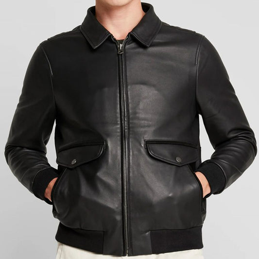 Biker Jacket Men Lambskin Leather Jacket - Fashion Leather Jackets USA - 3AMOTO