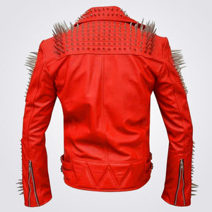 Leather Fashion Jacket with Studs