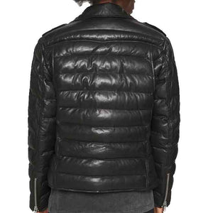 Biker leather Jacket Black