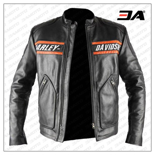 Bill Goldberg WWE Harley Davidson Classic Motorcycle Leather Jacket - 3amoto shop