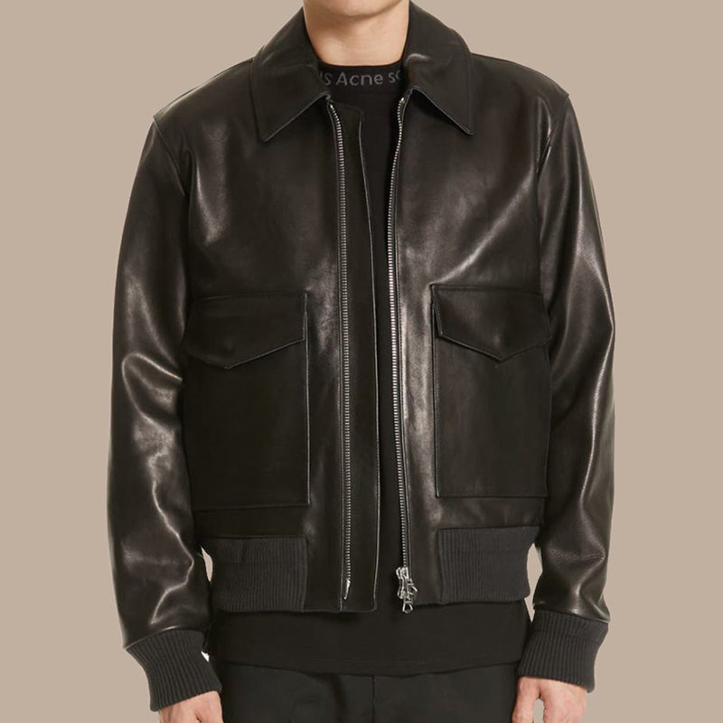 Black Leather Jacket for Men