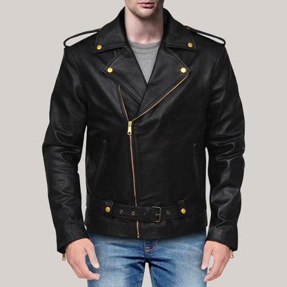 Black Leather Jacket for Men