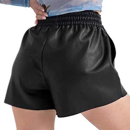 Black Leather Shorts