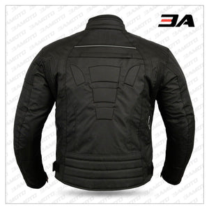 Black 6 Packs Design Motorcycle Jacket - 3A MOTO LEATHER