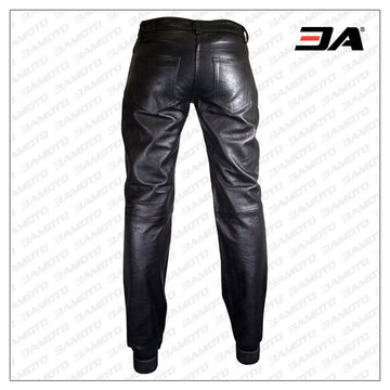 Men's Genuine Sheep Leather Party Pants Slim Fit Leather Pants Classic –  1XpressionS